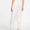 Nike Colorful Logo Print Drawstring Cuffed Knit Sports Pants Women Bottoms White CW4812-120