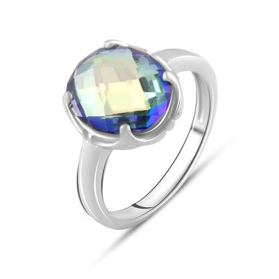 Stříbrný prsten s mystickým topazem 3,45 ct (2084648) 3,06 g ryzosti 925