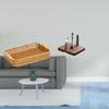 Woven Fruit Basket Snack Bowl Bread Plate Organizer for Desktop And Kitchen Office Indoor Dining