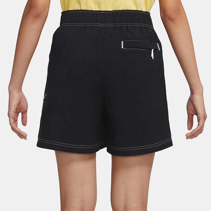 Nike Sportswear Swoosh Women's Woven High-Rise Shorts Black DM6753-010