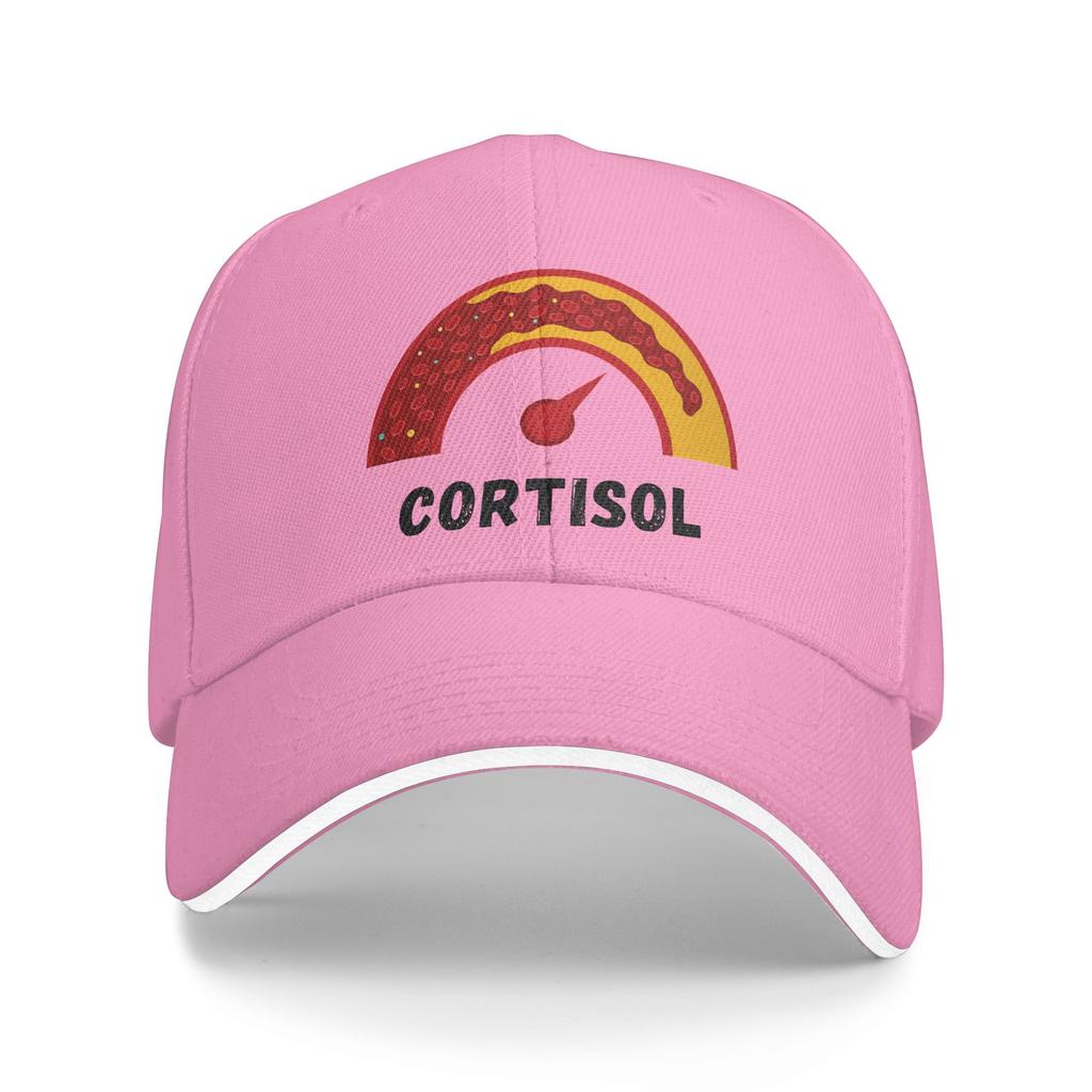 Funny Low Cortisol Levels Meme Baseball Cap Men Women Logo Hip Hop Hats Summer Y2k Retro Outdoor Sports Sunscreen Baseball Caps