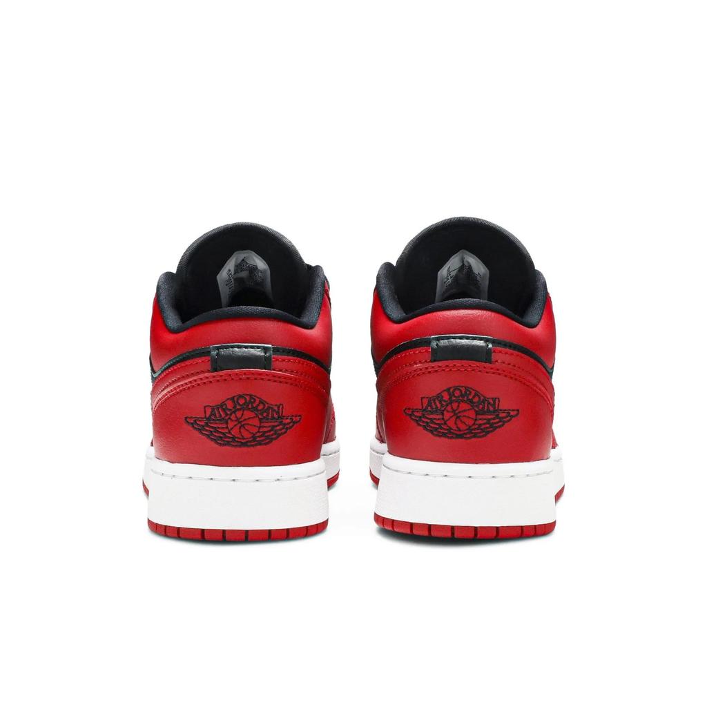 Air Jordan 1 Low Grade School 'Reverse Bred' (Unisex) Gym Red / Black / Gym Red / White Kids' Basketball Shoes 553560 606