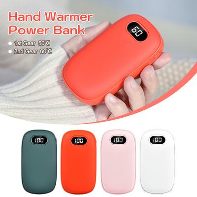 Portable Hand Warmer Power Bank USB Rechargeable Mini Hand Warmers with Digital Display 2 Temp Levels for Travel Outdoor Camping