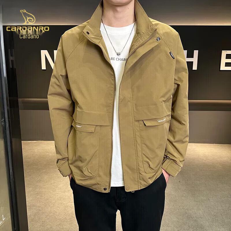 CARDANRO Men's Casual Windbreaker Jacket
