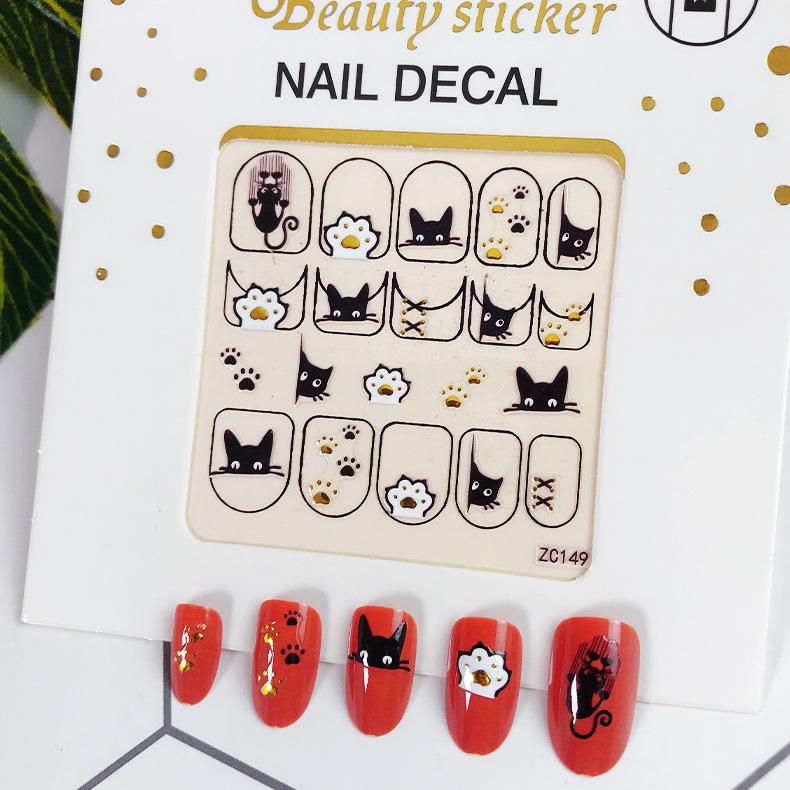 Adesivi di Bellezza Nuovi Ornamenti per Nail Art Natalizi Pupazzo di Neve Regalo di Natale Adesivi per Nail Art Adesivi 3D per Unghie