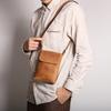 New Men's Genuine Leather Shoulder Bag Crazy Horse Minimalist Crossbody Cowhide Retro Phone