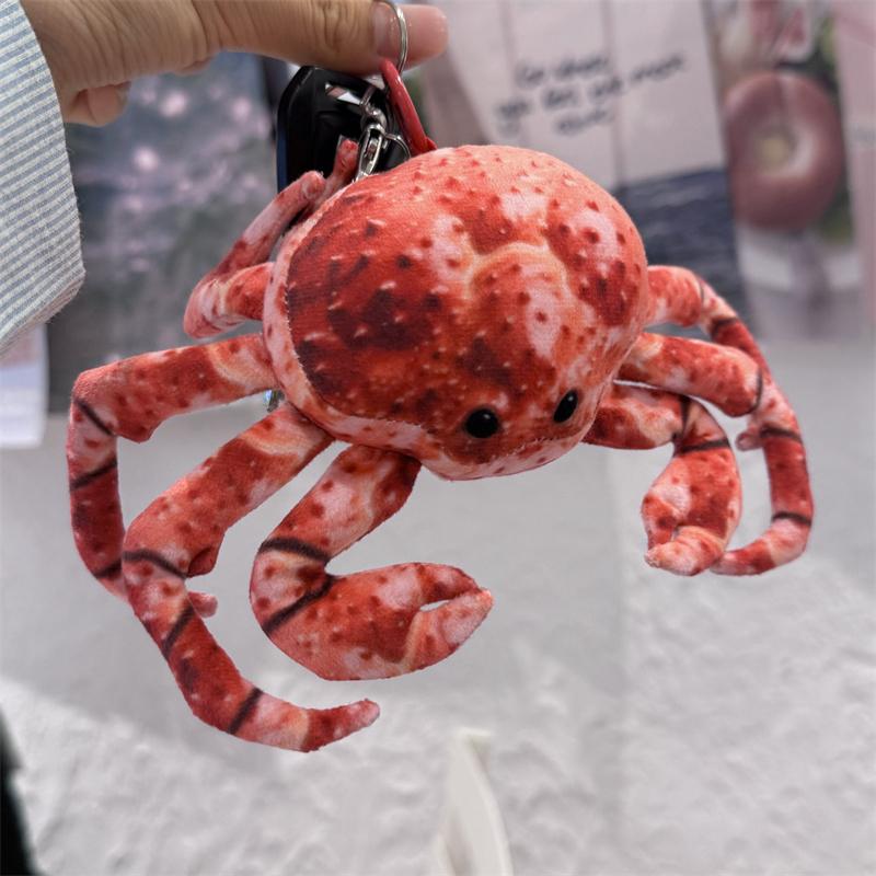 Jucărie de pluș drăguță cu crab-rege simulat Jucării de pluș cu animale marine Jucărie uriașă cu crab-rege Cadouri de Crăciun și de ziua de naștere pentru copii Pernă pentru somn
