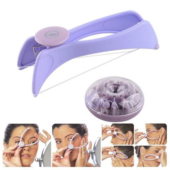 Facial Hair Remover Threading Epilator Defeatherer Spring DIY Beauty Makeup Tool