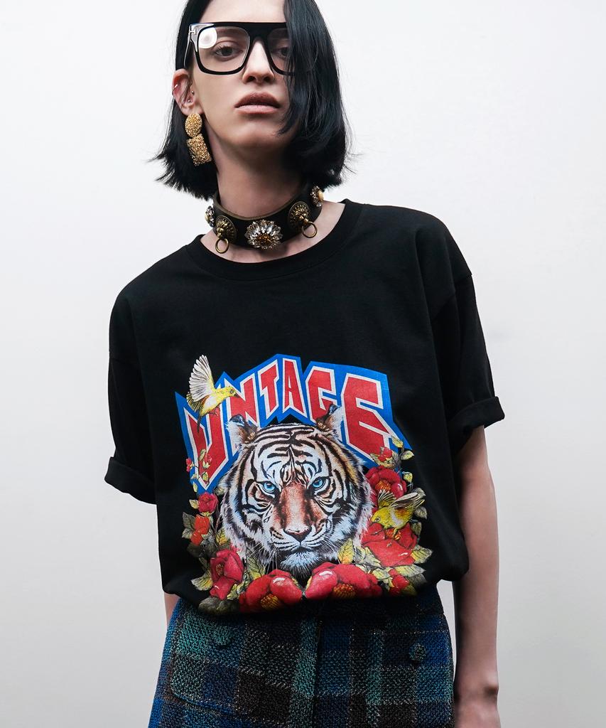 UNTAGE Tiger Print T-Shirt (Unisex)_Utt-St02