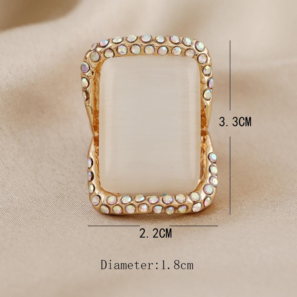 Vintage, Personalized, Creative Alloy, Diamond Studded, Exaggerated Ring, Fashionable New Starfish Joint Ring