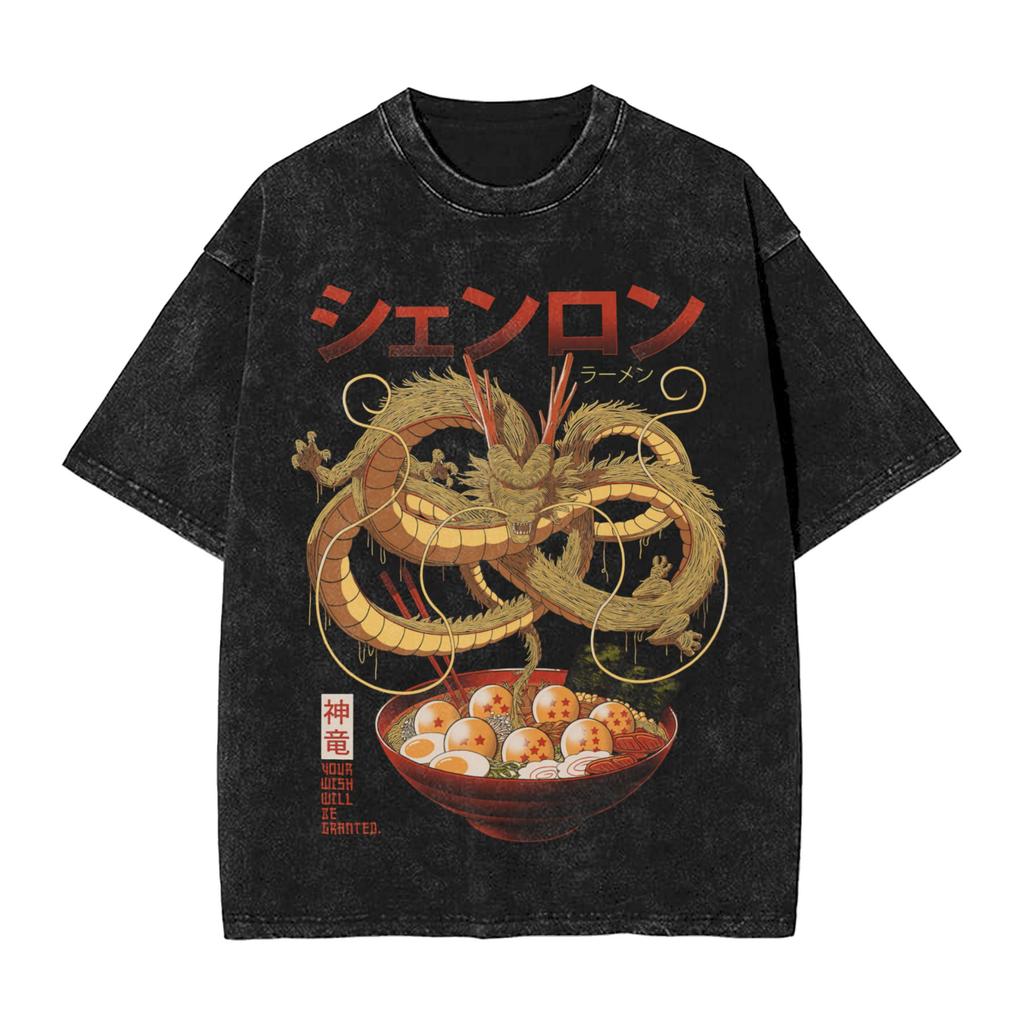 Goku Super Saiyan Dragon Ball Z T Shirt Hip Hop Washed Oversize TShirts Anime Novelty for Men Women Tops Streetwear Tops Tees