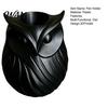 Student Desk Organizer 3D Printed Owl Pen Holder, 2 in 1 Flower Vase Multifunctional Container Organizer, Cute Plastic Makeup Brush Home Office Decor