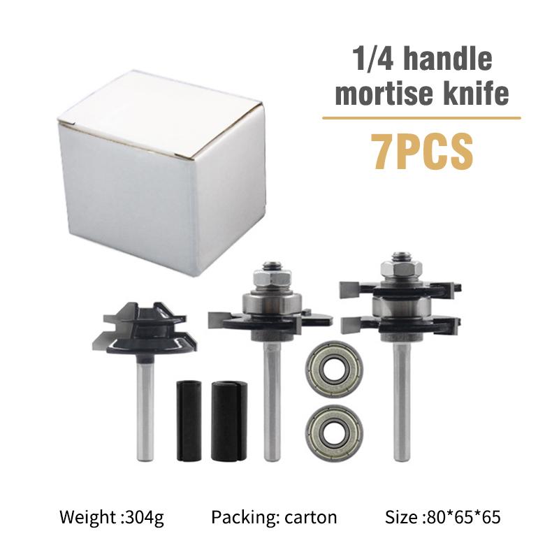 

Фреза для деревообработки, 45-градусный шипорезный нож, нож для пэчворка, линейный нож, 3-зубчатый Т-образный гравировальный станок, нож для деревообработки 7pcs