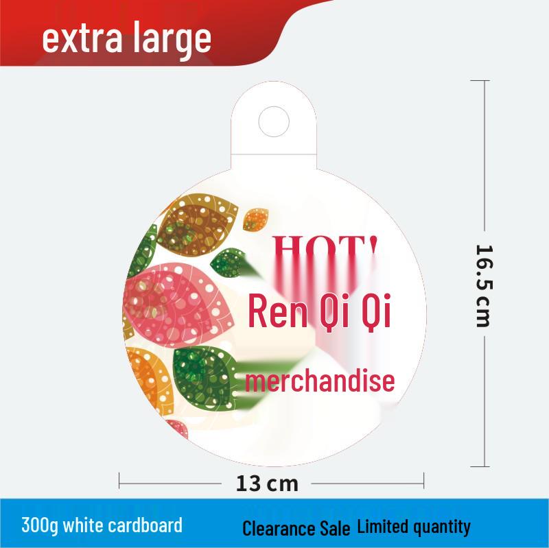 Discount Promotion Tag for Clothing & Accessories Display Stand