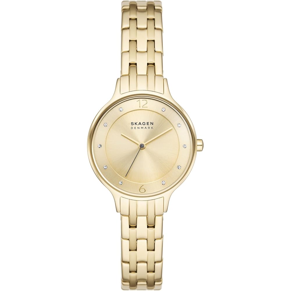 Skagen Anita Lille SKW3127 Women s Gold Watch with Quartz Movement and Water Resistance