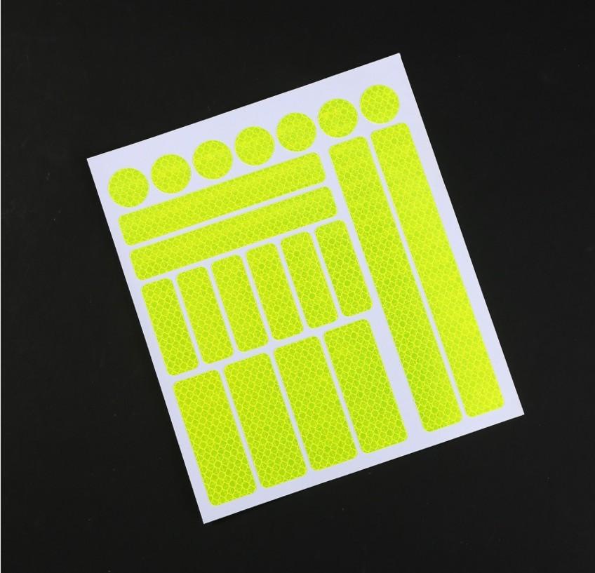 Car Motorcycle Reflective Stickers Night Safty Warning Reflector Film Decal Decoration Bicycle Wheel Reflector Auto Accessories