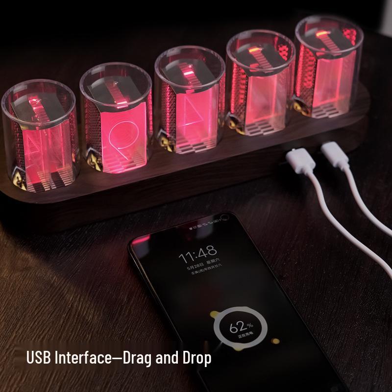 RGB Nixie Tube Clock: Creative Desktop Digital Ornament and Hot Seller