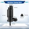 Windshield Wiper Washer Pump 05179153AC for Chrysler Dodge Caliber Durango Grand Journey Nitro Jeep 6 Cyl 3.6L