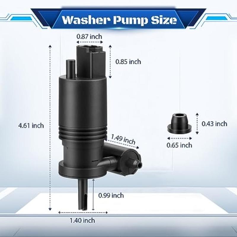 Windshield Wiper Washer Pump 05179153AC for Chrysler Dodge Caliber Durango Grand Journey Nitro Jeep 6 Cyl 3.6L