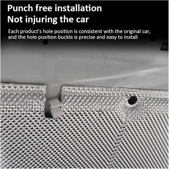 Compatible With Honda Odyssey RB3/4 RC MK4 MK5 2009~2019 Front Hood Engine Sound Heat Pad Fireproof Insulation Cotton Cover Car