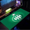 Saint-etienne Football Club Mauspads, Gummiunterseite, Mauspads für Gamer und Bürogebrauch, Gaming-Schreibtisch , Leicht zu reinigende Matte Weihnachts-Fan-Geschenke