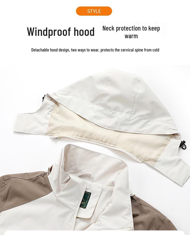 Unisex Waterproof Windproof Rain Jacket for Spring/Autumn - Lightweight Outdoor Travel & Mountaineering Coat