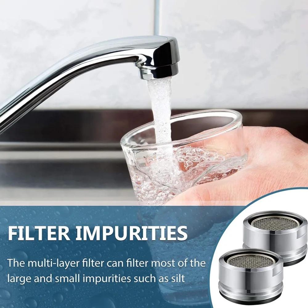 24Mm Thread Faucet Aerators Saving Faucet Tap Replaceable Brass Filter Mixed Nozzle For Kitchen Basin Tap Bathroom Bubbler Parts