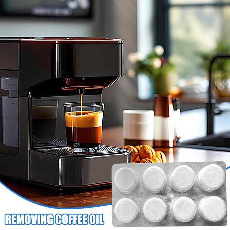 8pcs/Set Cleaning Tablets For Espresso Machine Coffee Machine Cleaner Descaler Tablets Quick Safe & Effective Descaling Tablets