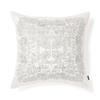 Francfranc EMB Ornament Cushion Cover, 45cm X 45cm, White (C011) - Perfect for Interior Decoration, Housewarmings, or As a Gift.