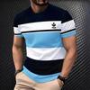 2025 Summer Men's Casual Fashion Simple Trend Short Sleeve T-Shirt Casual