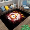 [1pc Galatasaray SK Office Carpet] Easy Maintenance Chair Rug for Conference Room Use, Durable Area Sofa Floor Mat