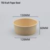 Disposable Kraft Paper Round Food Containers