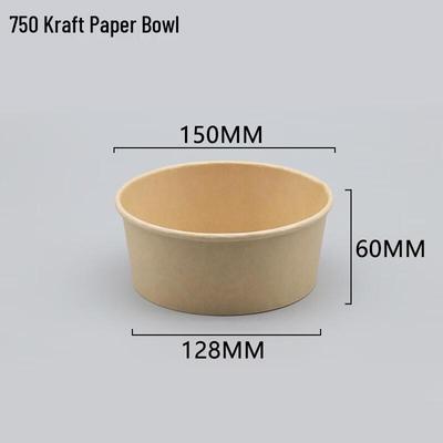Handun 750ml Round Paper Takeaway Containers