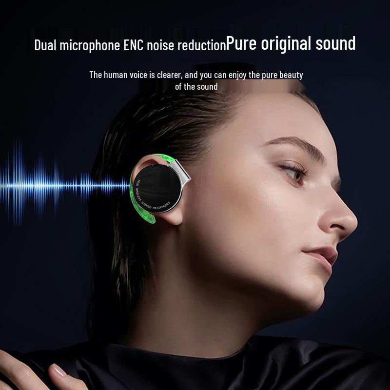 F2 TWS Sports Ear-Hook Bluetooth 5.2 Earphones, Noise Cancelling, Low Latency