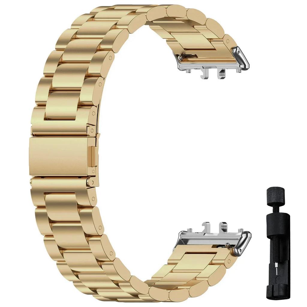 Samsung Galaxy Fit 3 İçin Paslanmaz Çelik Kordon Metal Bileklik Lüks İş Bandı Samsung Galaxy Fit3 SM-R390 Aksesuarları