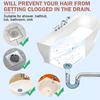 Drain Hair Catcher Silicone Bathroom Accessories Shower Drain Protector Sink Drain Strainer Hair Stopper for Shower Kitchen Bathroom Tub 0.8 Pack