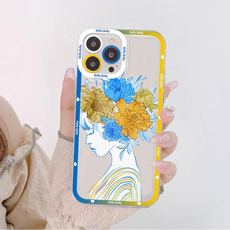 Чехол для телефона с флагом Украины для IPhone 14 13 12 11 Pro Max XS X XR SE 2020 6 7 8 Plus, мини-защитный чехол