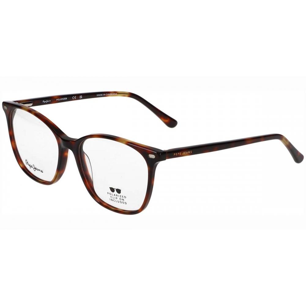 

Pepe Jeans Pj7491 Clip On Women Eyeglasses 106p Brown Tortoise/55-17-145