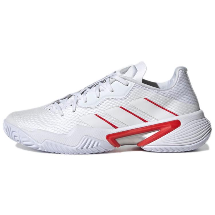 

new Adidas Barricade White Silver Metallic Red Women s 37