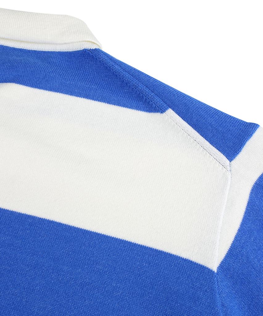 NODU Rugby Stripe Soft Knit [Blue]