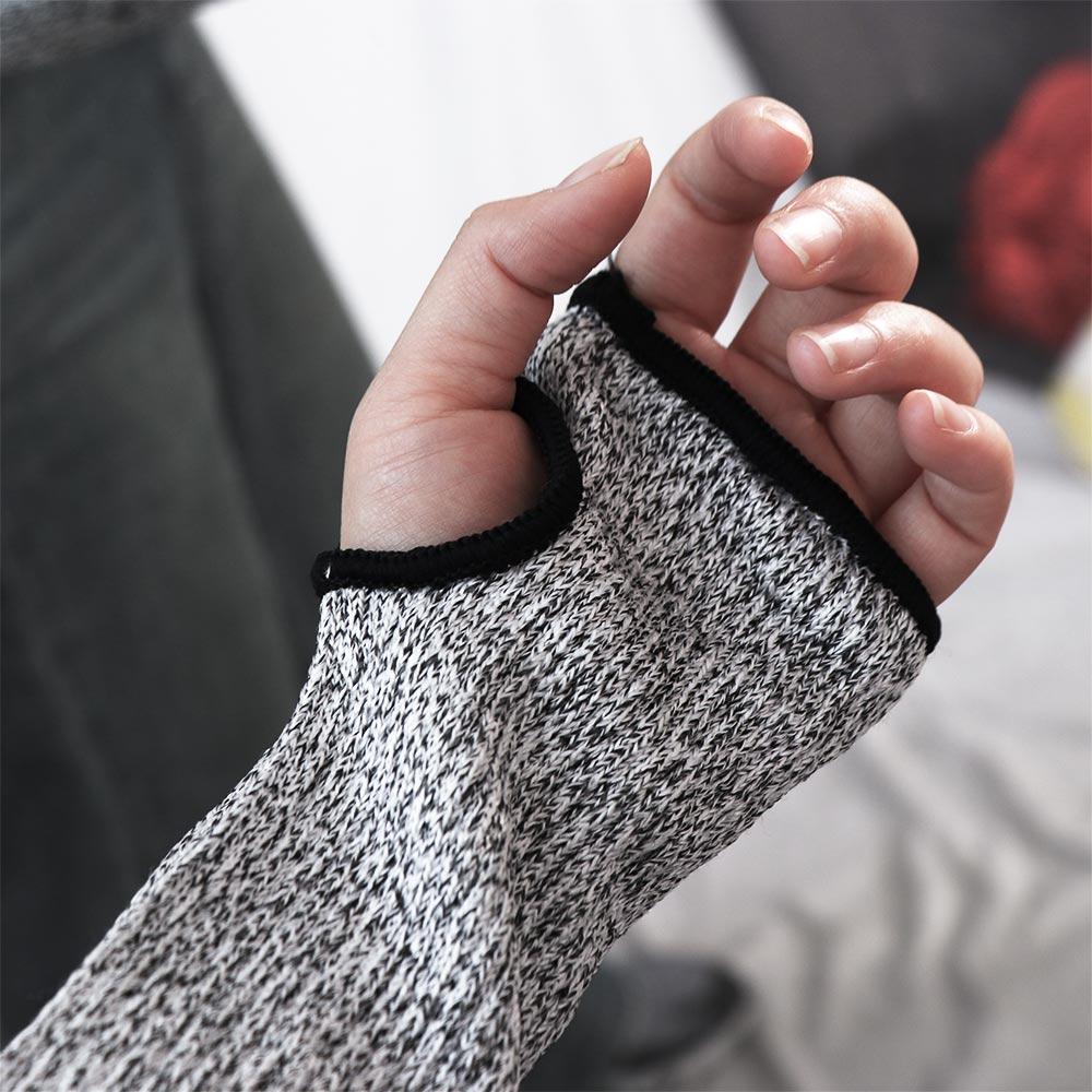 Thumb Hole Safety Protecter Arm Sleeve Bite Proof Arm Sleeve Cover  Kitchen