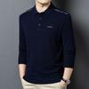 Yiliteng Men's Polo Collar Wool-Cashmere Blend Sweater
