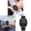 Fashion Silicone Watch Strap With Three Eye Blue Needle Male Quartz Watch For Men