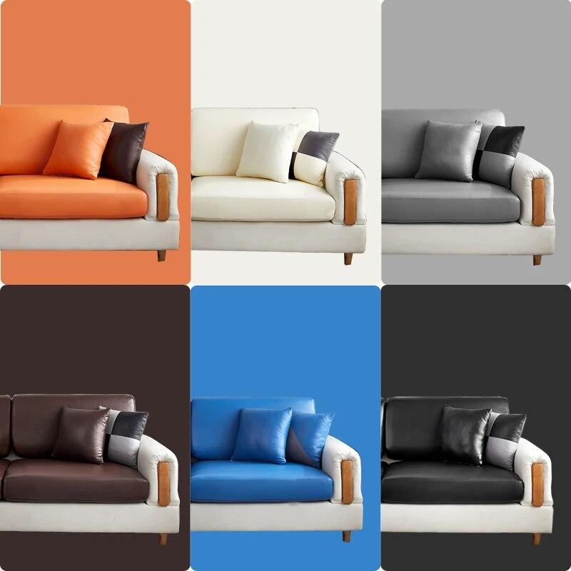 Wasserdichter PU-Möbelschutz, solider Sofabezug, Ecksofa-Sitzbezug, elastischer Stretch-Couchbezug, schützt für Haustiere