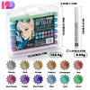 Premium ART WALKER Acrylic Metallic Ink Marker Paint Pen 5mm Soft Brush Tip for Card Making DIY Crafts Decorative Projects