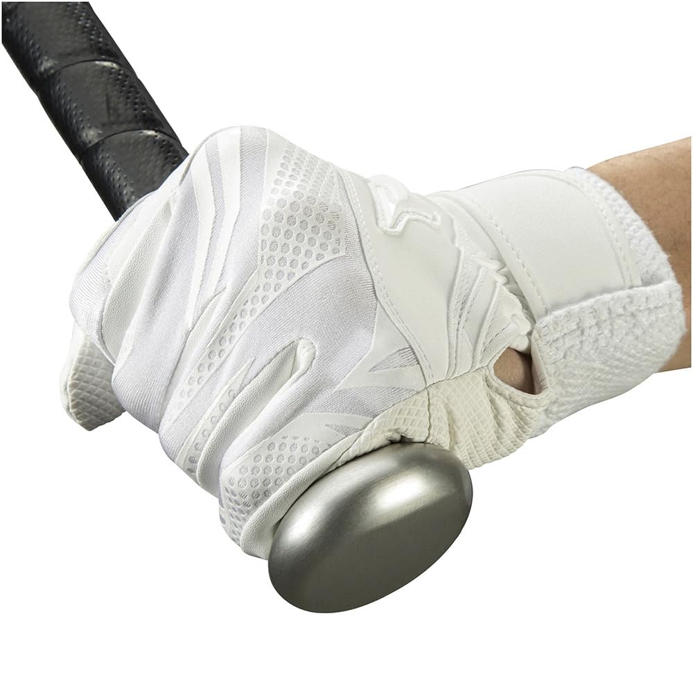 Mizuno Junior Batting Select Nine WG High School Baseball White Gloves, Pair, 1EJEH17010, Approved, (JS/Jr)