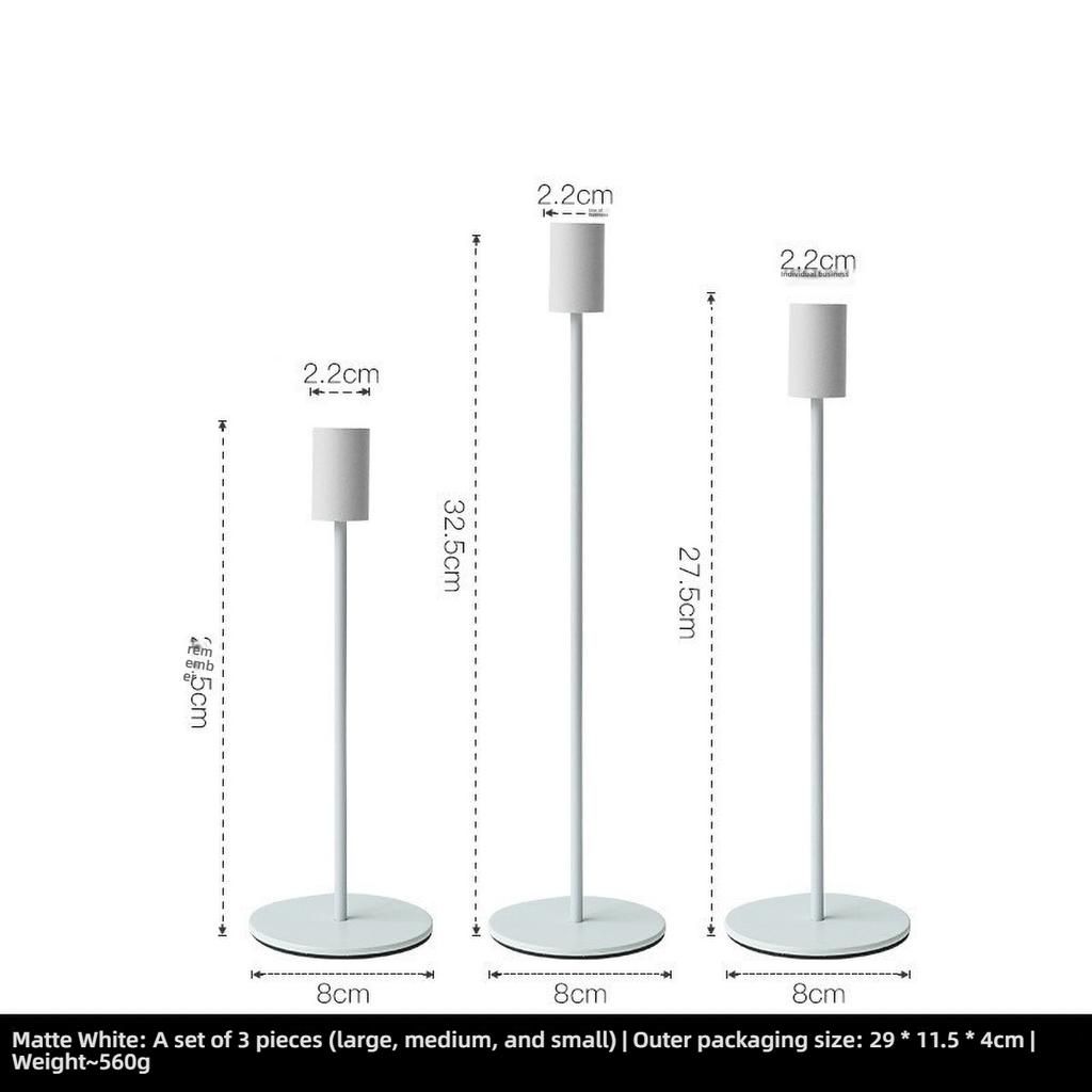 Gold Metal Pillar Candle Holder for Candles for Candles, Table Design Candlesticks Tabletop Decorative Home Dining Centerpiece