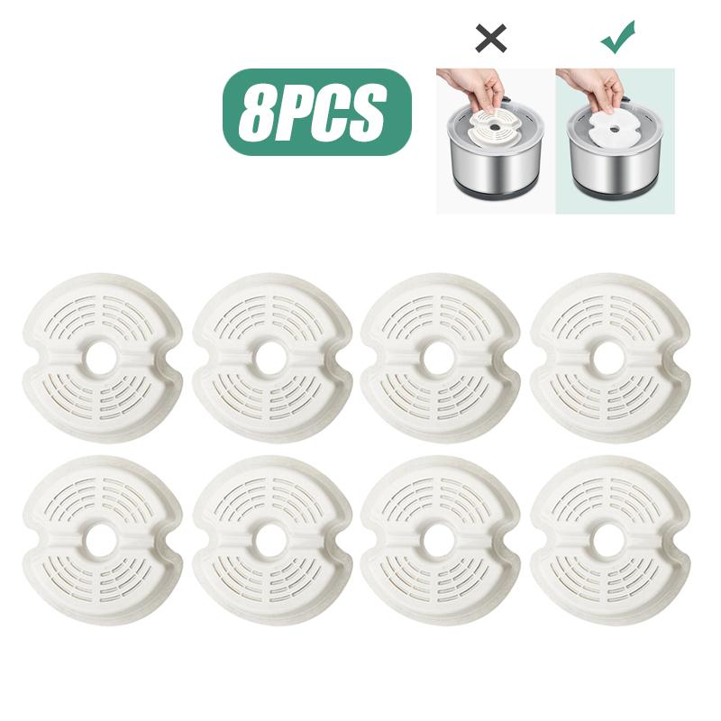 4/8 Pcs Activated Carbon Replacement Filters Pet Fountain Automatic Flower Water Charcoal Filters Dispenser Compatible Cats Dog
