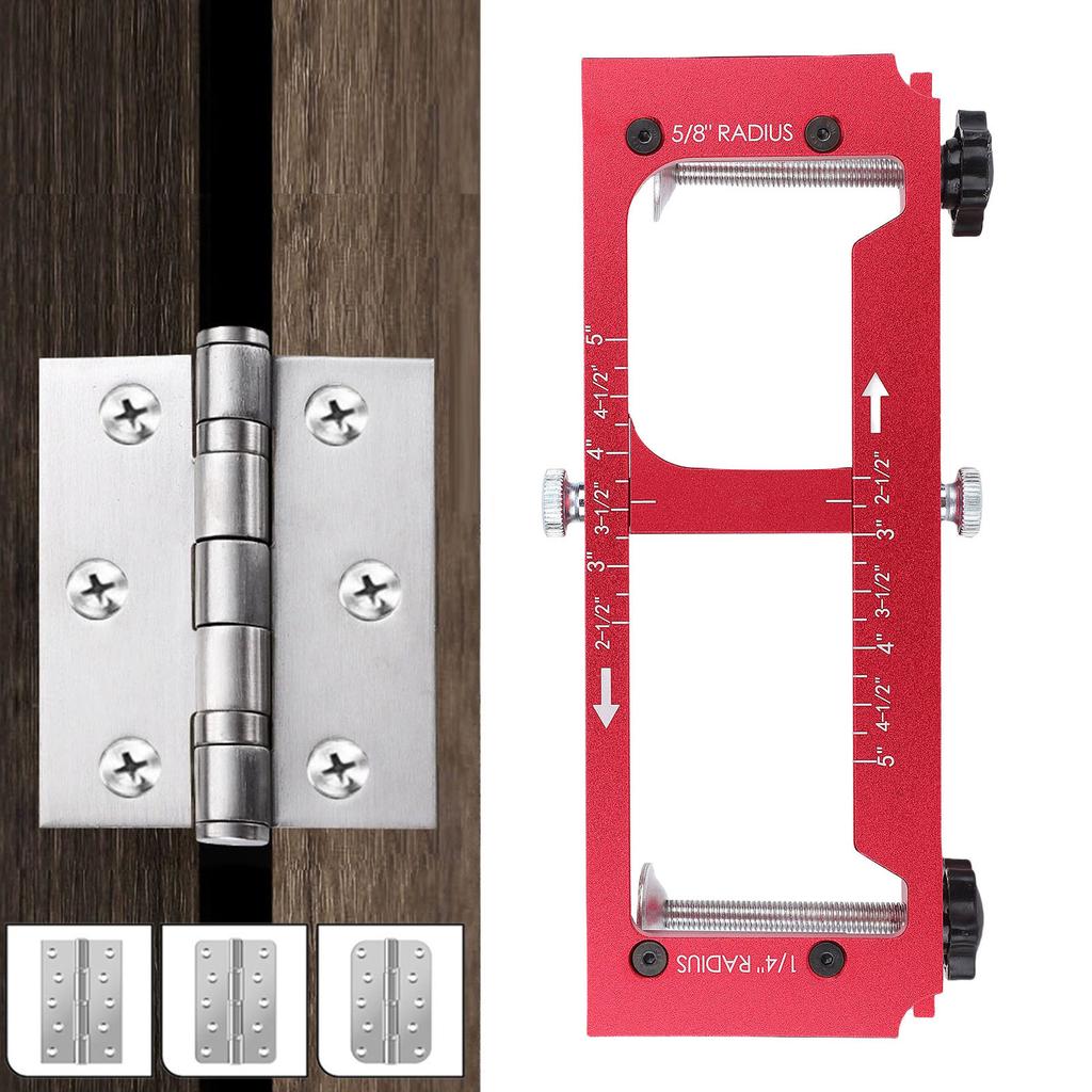  Aluminum Alloy High Efficiency Door Hinge Jig Kit for Various   Installations 