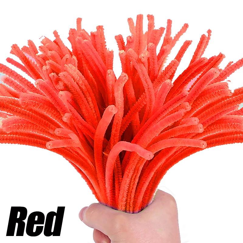 DIY Plüsch Chenille Stäbe Stiel Pfeifenreiniger Plüsch Lametta Stiele Drahtstiele Kinder Lernspielzeug DIY Bastelbedarf Großhandel